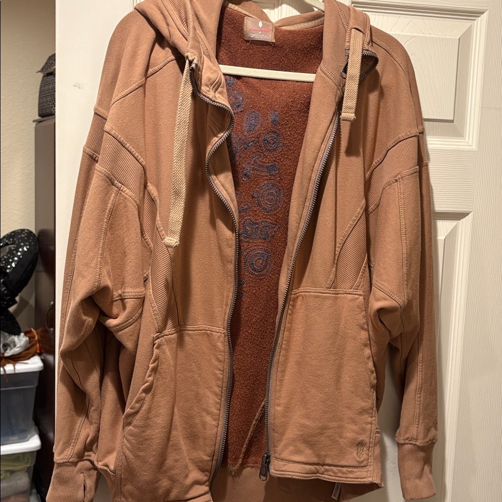 FP Movement All Your Love Oversized Zip Up Hoodie Like New! - Picture 9 of 15